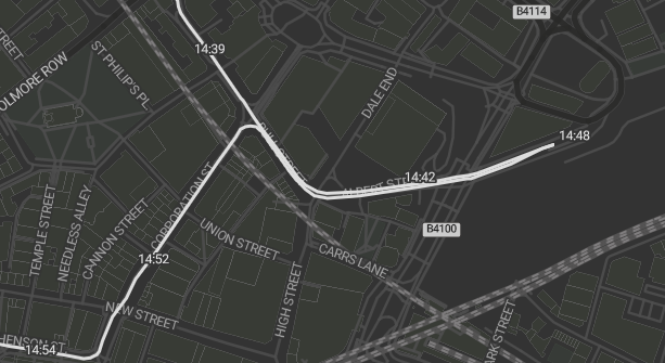 official_ld7's tweet photo. @BenjaminOCall The timetable is really stupid

Every other tram coming from Wolverhampton goes to Millenium Point then goes back to Bull street and carries on to edgbaston, like a loop adding delays.

No idea why they didnt split the route

(No journey coming from Edgbaston goes to new area) https://t.co/EbwkRls47g