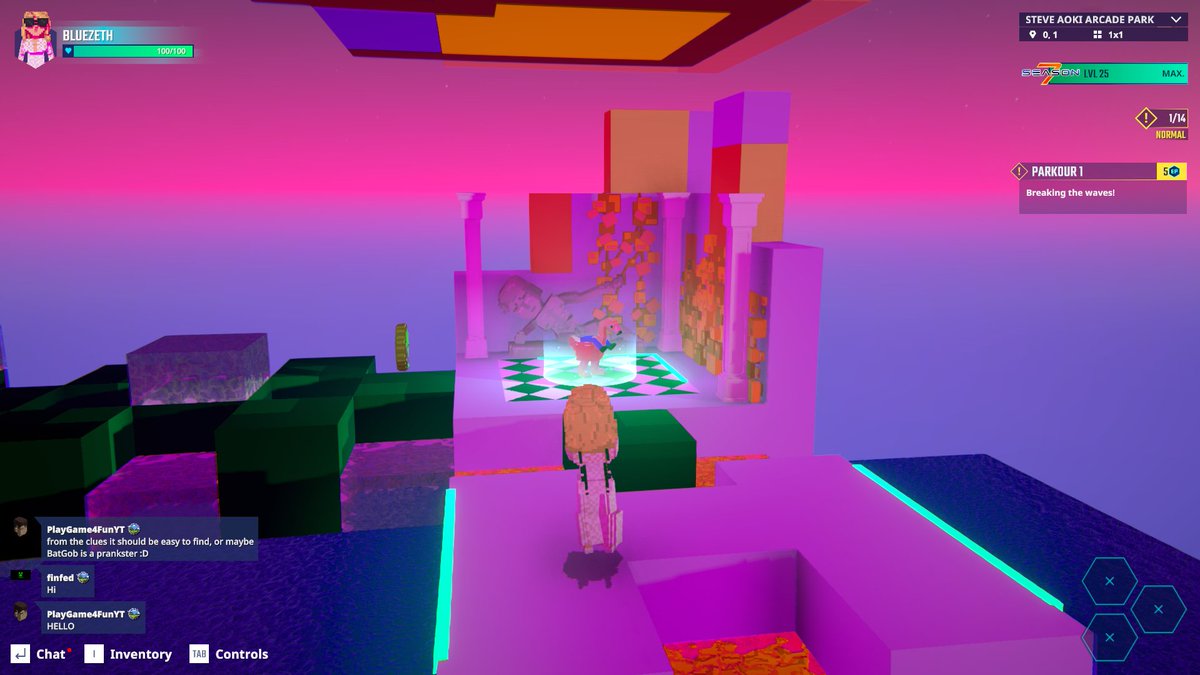 Found the flamingo in The Sandbox Season 7. Couldn’t leave without a pic. <a href="/TheSandboxGame/">The Sandbox</a>  tsbga.me/TheSandbox #Season7