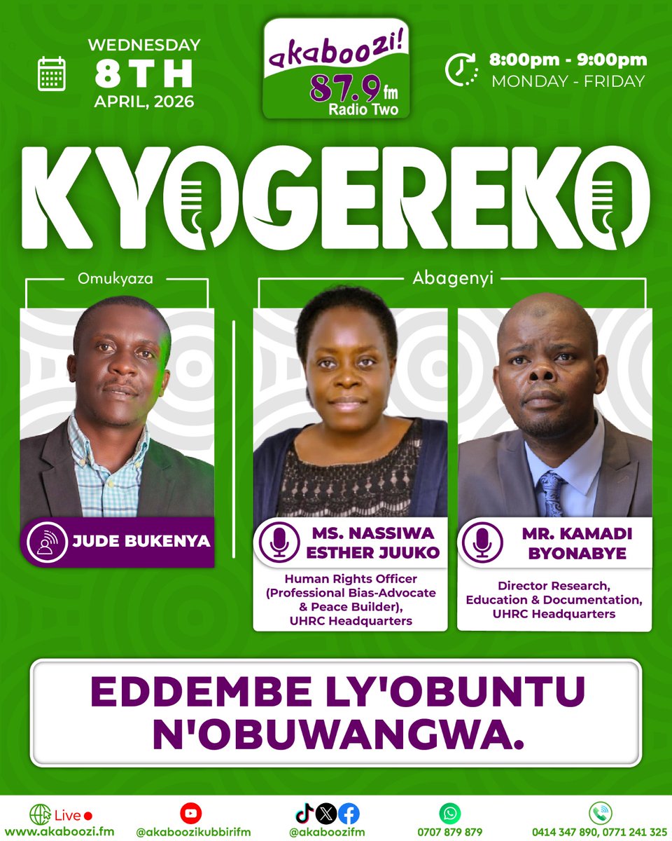 87.9 Akaboozi Fm tweet media