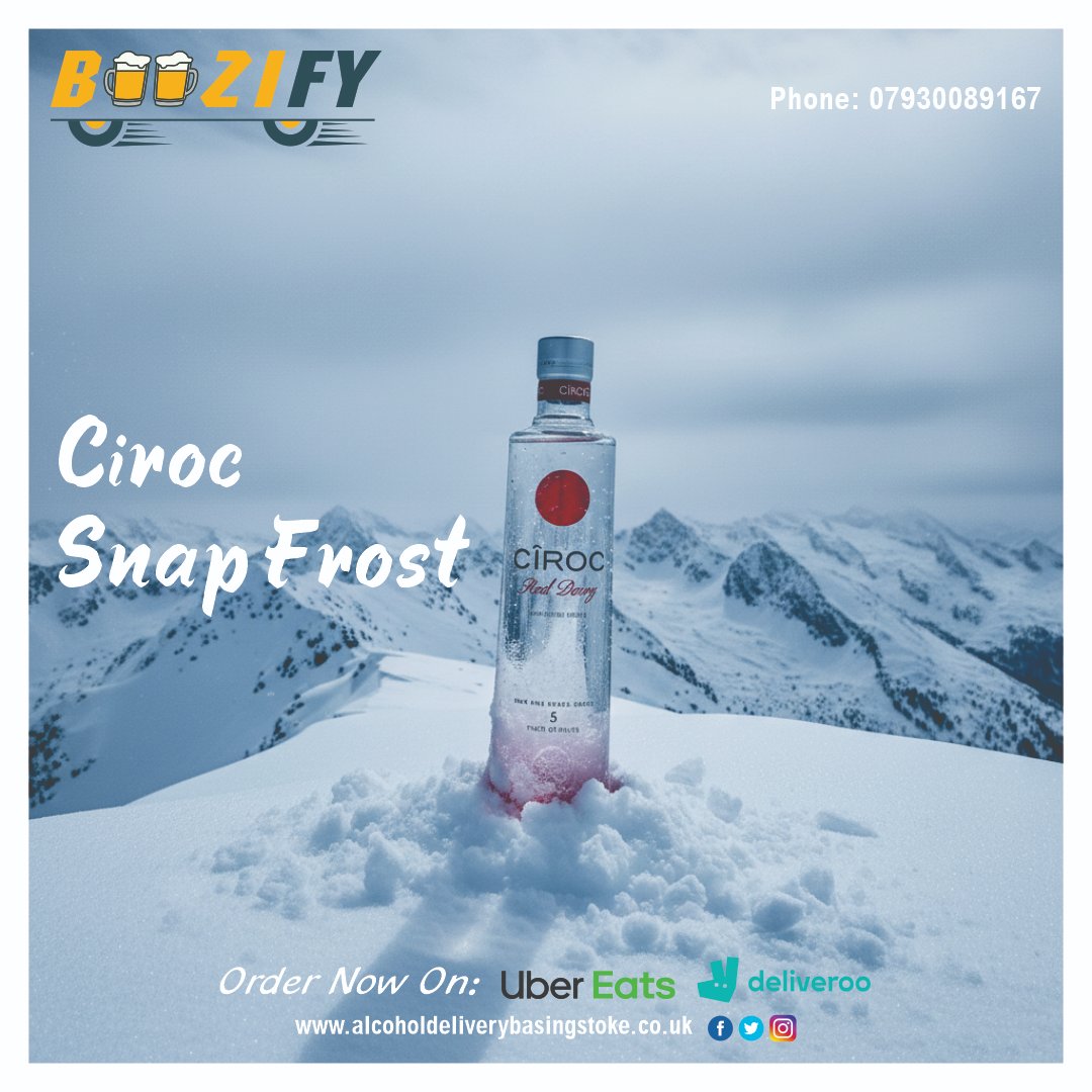 AlcoholDeliver6's tweet image. ❄️ Need premium alcohol delivery in Basingstoke?
Get Cîroc Red Berry delivered fast with Boozify 🍾
📲 Order on Uber Eats &amp;amp; Deliveroo
📞 07930089167
🌐 alcoholdeliverybasingstoke.co.uk

#Boozify #Basingstoke #AlcoholDelivery #Ciroc #VodkaDelivery #DrinkDelivery #UberEats #Deliveroo