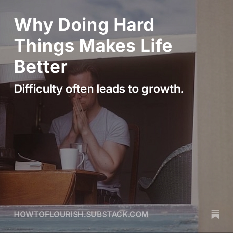 DrJonBeale's tweet image. The next time you face #difficulty &amp;amp; feel tempted to make it easier, ask yourself: might the difficulty actually lead to #growth?

My newsletter this week, which includes discussion of @Michael_Easter's excellent work - our next @flourishFMcast guest 🎙️

howtoflourish.substack.com/p/why-doing-ha…