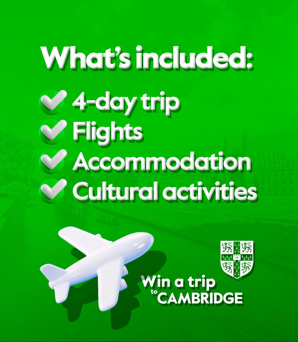 ExamsMadrid's tweet photo. 🎉Celebrate in Cambridge is back!🎉

Win an unforgettable 4‑day trip to Cambridge✈️🏨🎟️
✅ Open to B2 First, First for Schools &amp; C1 Advanced candidates who pass between 1 Feb–31 Jul
✅ Prep Centres register by 31 July

Don’t miss out! 👉

#CelebrateInCambridge #CambridgeEnglish https://t.co/7YO4DSa15s