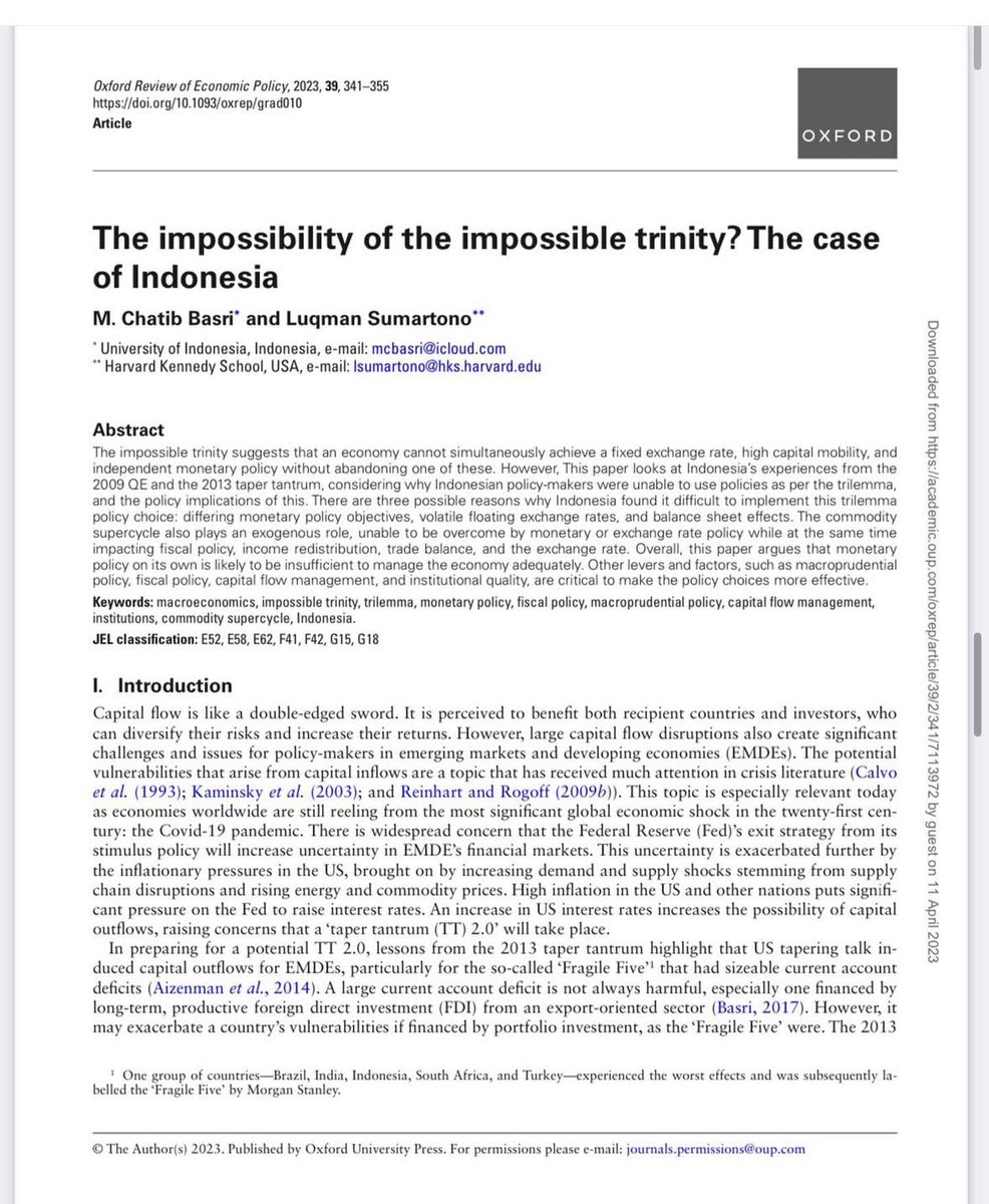 M. Chatib Basri tweet media