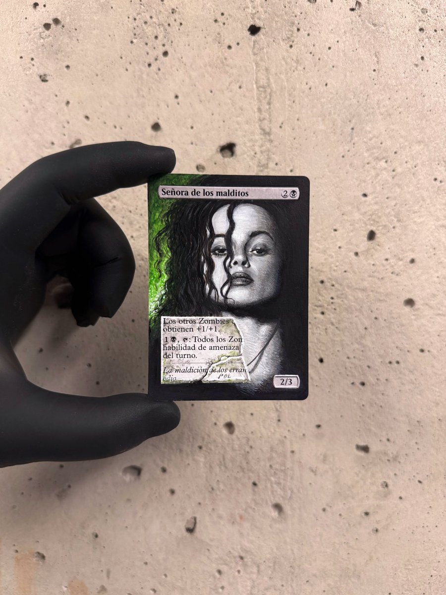 Pol_tattoo's tweet image. Mi segunda carta Magic alterada, os aseguro que no será la última, me ha encantado pintar a la gran Bellatrix Lestrange de Harry Potter.

Precio 300€