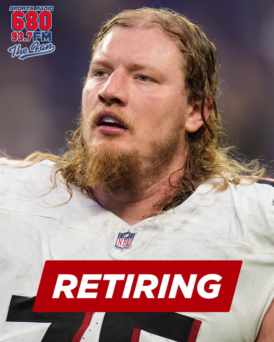 🚨 BREAKING: Atlanta Falcons RT Kaleb McGary is retiring from the NFL.

A key piece of the offensive line since being drafted in the 1st round out of Washington, McGary steps away from the game.

Leaves a big hole for the Falcons up front.
