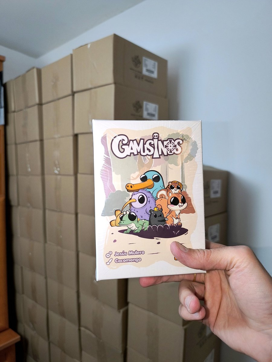CroquetaGames's tweet photo. Está aquí y empiezan los envíos. Completa tu pledge para no quedarte sin el tuyo ...y etiquétanos en tus publicaciones! 💛
#Gamusinos #juegosdemesa
#boardgames #novedades #CroquetaGames https://t.co/1W95U0o6TT