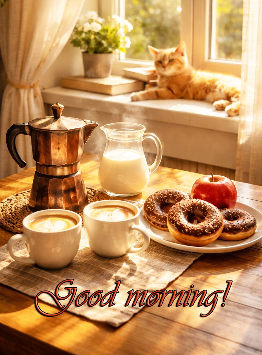 Good morning! The day is just beginning, gaining strength with every sip of morning coffee, with every gust of fresh spring wind, with the first flowers and sunlight. May your day be successful😘☀️💐
#ThursdayMotivation #ThursdayVibes #TBT #ThursdayMorning