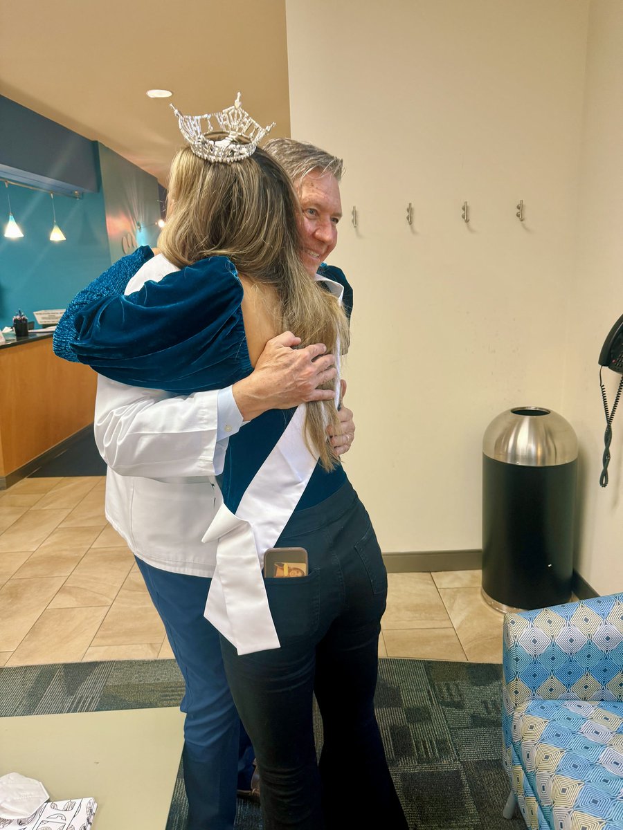 Gianna, a former Dr. Collie patient, stopped by for a visit and a photo, and we could not be prouder. 💙

She is running for 𝘔𝘪𝘴𝘴 𝘞𝘢𝘬𝘦 𝘊𝘰𝘶𝘯𝘵𝘺 this June, and we are cheering her on every step of the way. Best of luck, Gianna! 👑✨

#LocallyOwned