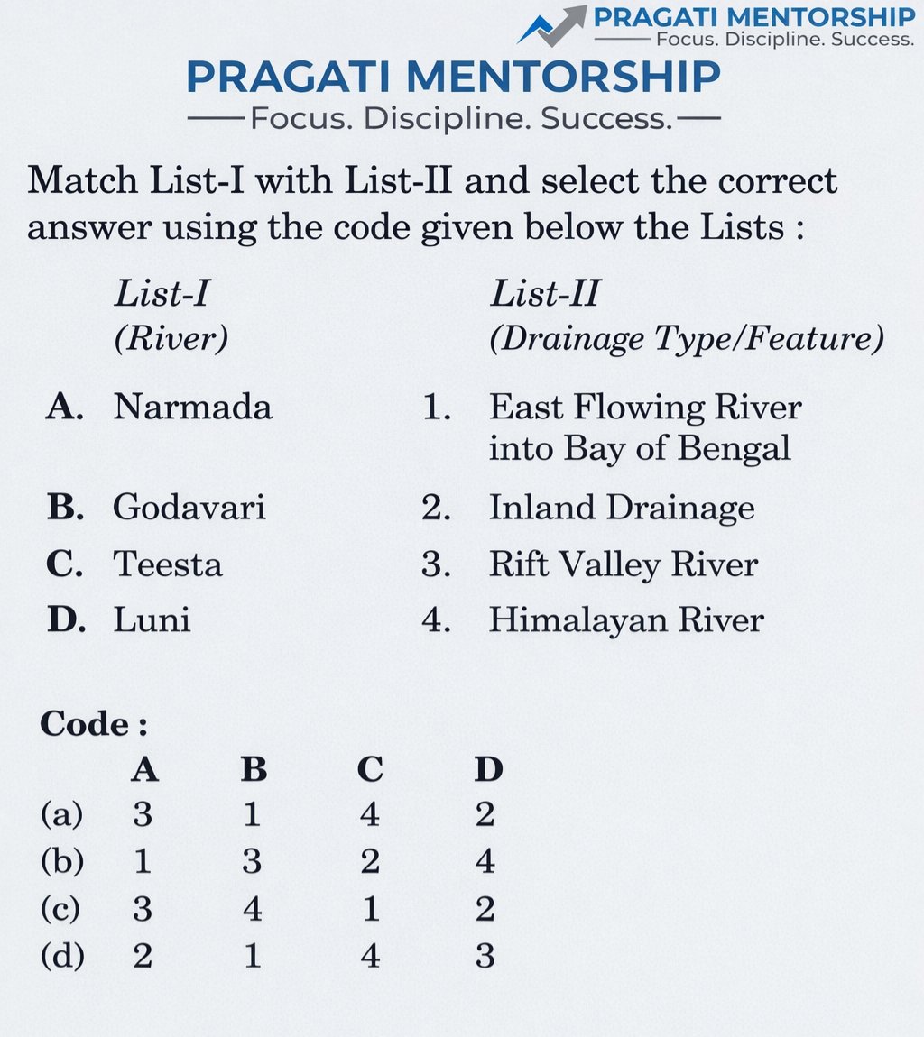 Pragatimentor's tweet image. Attempt this MCQ  

#UPSC #upscprelims #UPSCPrelims2026