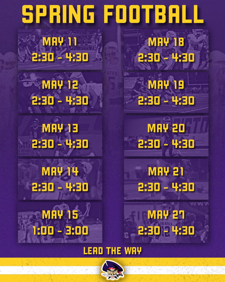 Bristow Purple Pirate Football tweet media