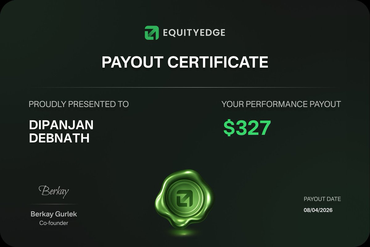 MrBITS10's tweet photo. 3rd Payout Received From Equity Edge 💚 
Very very solid firm no issues i have faced its from the same 10k 2step swift account which i purchased with 20$  thanks @EquityEdgeUK 💚 https://t.co/XqWARPK7vL
