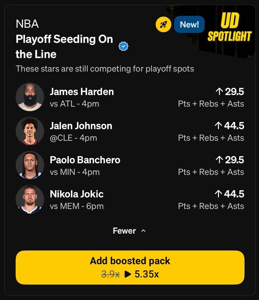 Underdog NBA tweet media