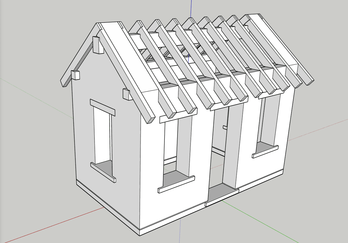 mylesjlambert's tweet photo. There are 28 pieces of lead hidden inside this building, but you'll never see them

Every place timber meets stone gets lined with lead sheet before the wood goes in

16 wall plate pockets, 8 ridge beam pockets, 4 L-shaped wraps running the full length under the plates

Why lead? These joints are sealed permanently once the roof goes on

EPDM lasts 50 years. Lead lasts centuries

When you can't get back to it, you don't compromise on the material