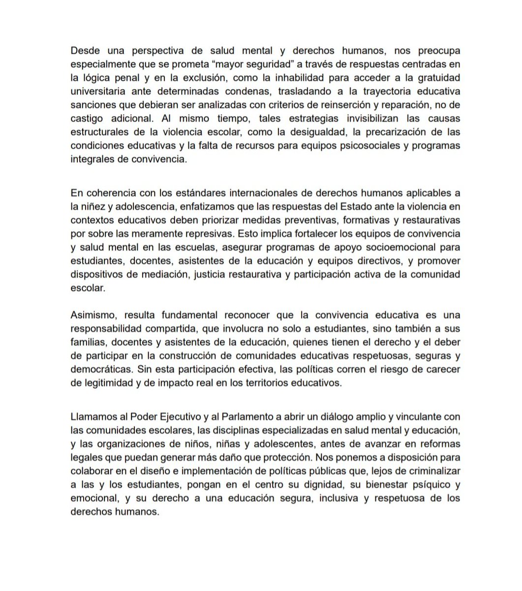 Asociación Gremial de Ps Educacionales AGPECH tweet media