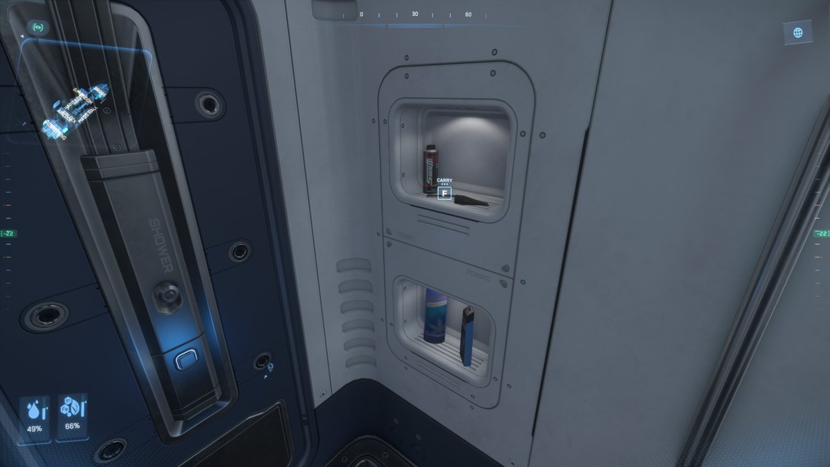 BTV_Cast's tweet image. Did You Know?

In the MISC Hull B,

1️⃣ the mirrors work in the bathroom
2️⃣ wall hangar in your habitation
3️⃣ wall hangar in the messhall
4️⃣ the items in the bathroom can be carried

#StarCitizen #Squadron42