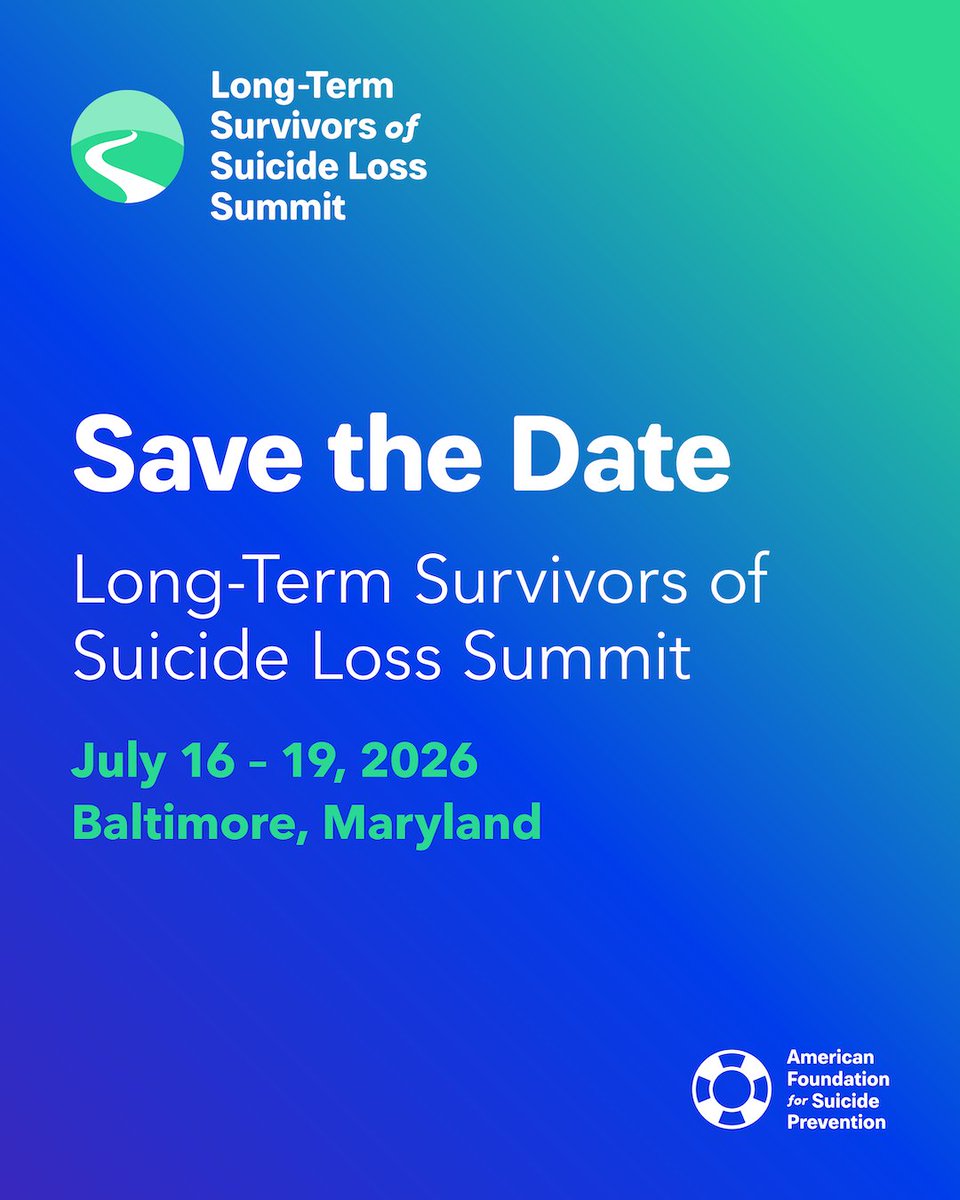 American Foundation for Suicide Prevention tweet media