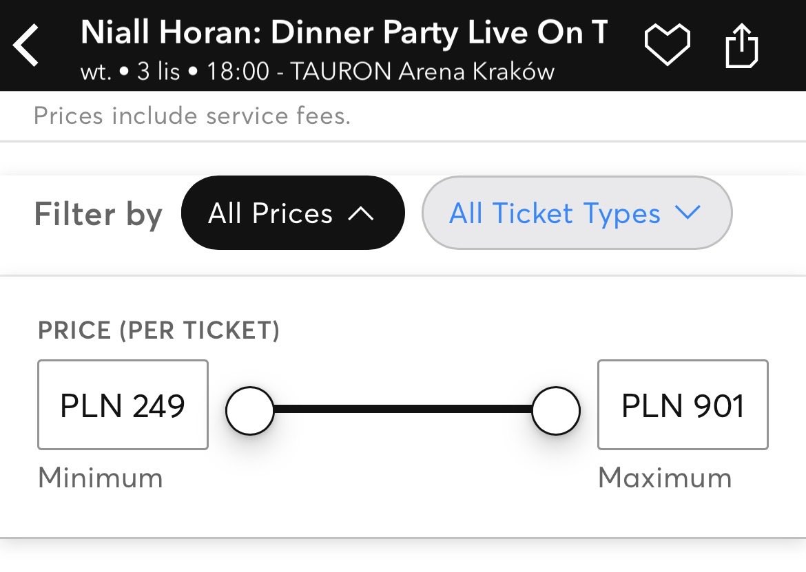 Dinnerpartykrk's tweet photo. Na koncert Nialla Horana w Krakowie nadal jest dostępne bardzo dużo biletów w przedziale cenowych od 249 zł do 901 zł! 
#DinnerPartyKrakow https://t.co/3XbIC91aSs