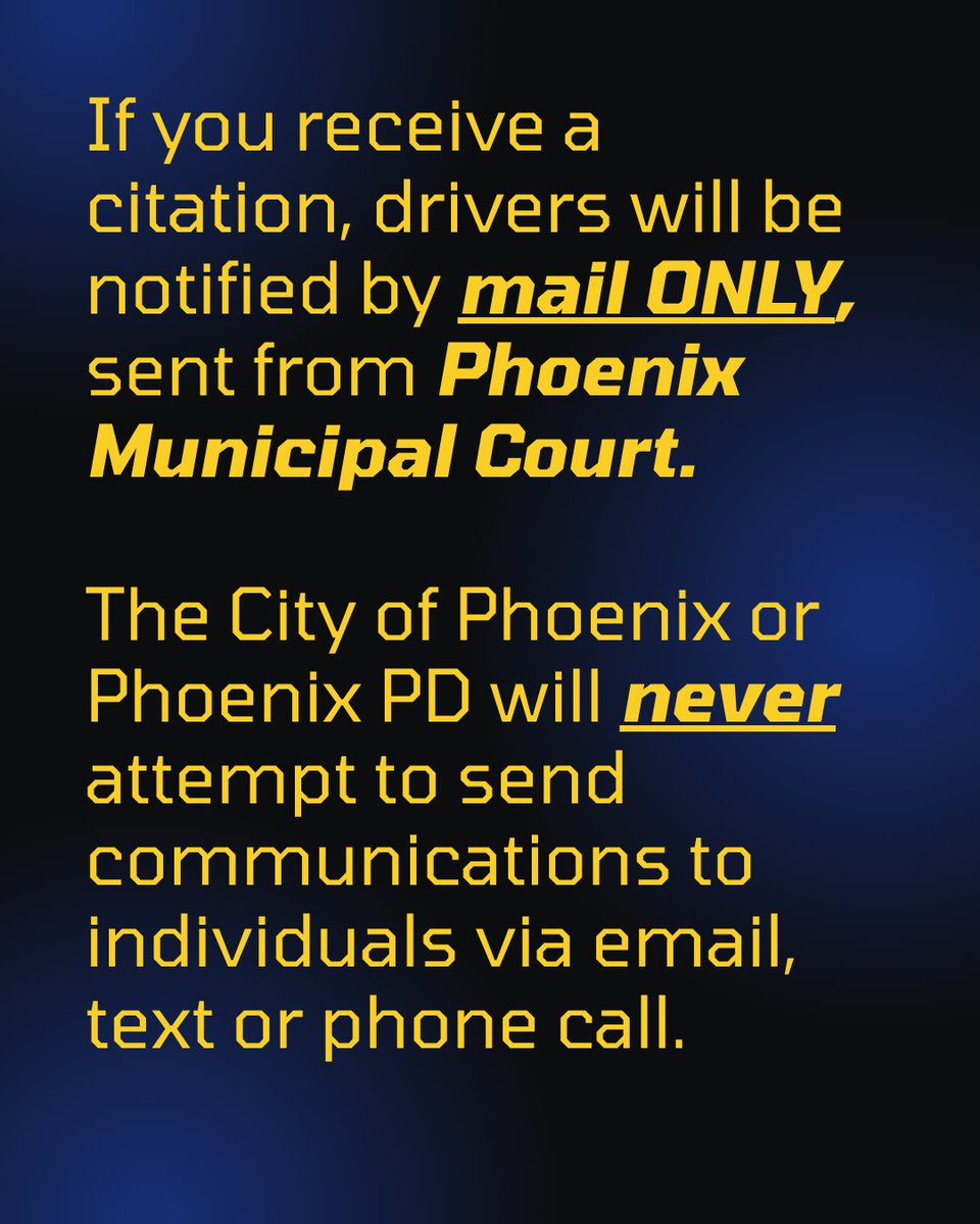 Phoenix Police tweet media