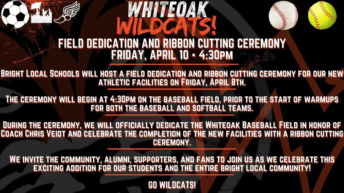 Whiteoak Athletics tweet media