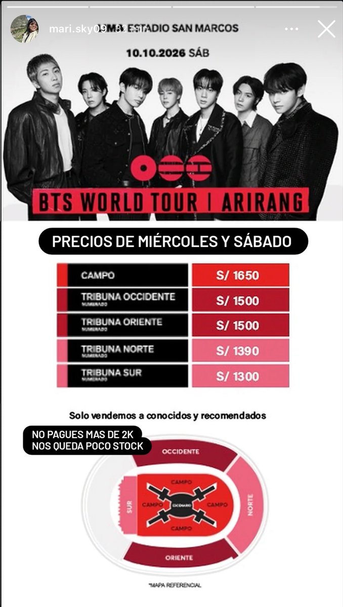 ً🇵🇪🦭 yess VERÁ A BTS tweet media