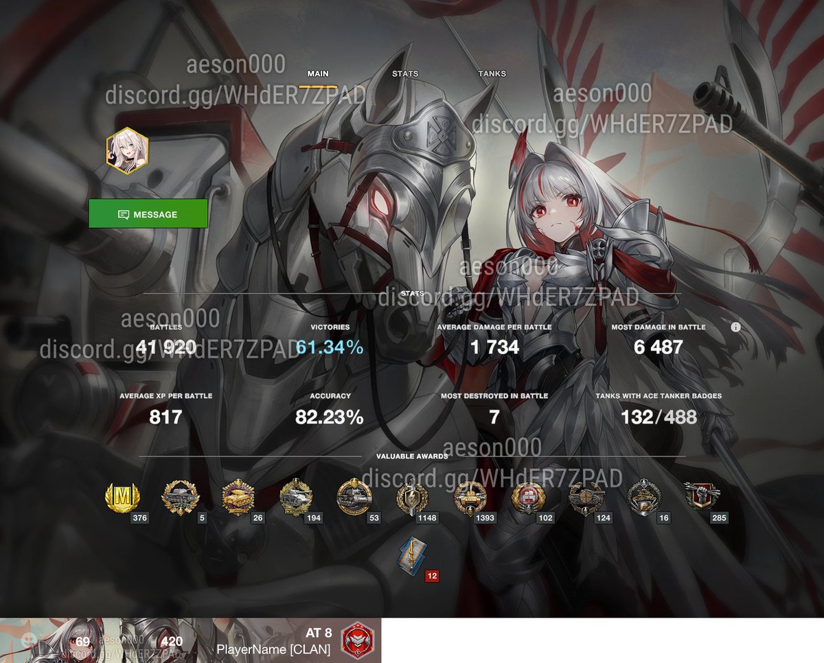 Tyanfu_Beniryu's tweet image. 5月に実装予定の新たな萌えプロフィール背景

🇪🇺🇵🇱TierⅩ HT 60TP Lewandowskiegoの伝説的迷彩を付けたものを擬人化

リーク元: discord.com/channels/94295…