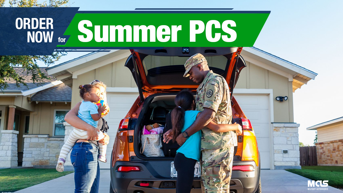 MilitaryAutoSrc's tweet photo. The heat is on! The countdown to PCS is in full swing.  
Order a new car before you PCS back stateside with your military benefits. We’ll deliver it where and when you need it.  

Get details: https://t.co/TnZcI7AXAW 

#PCS #permanentchangeofstation #militarylife https://t.co/R2ygOYNlOL