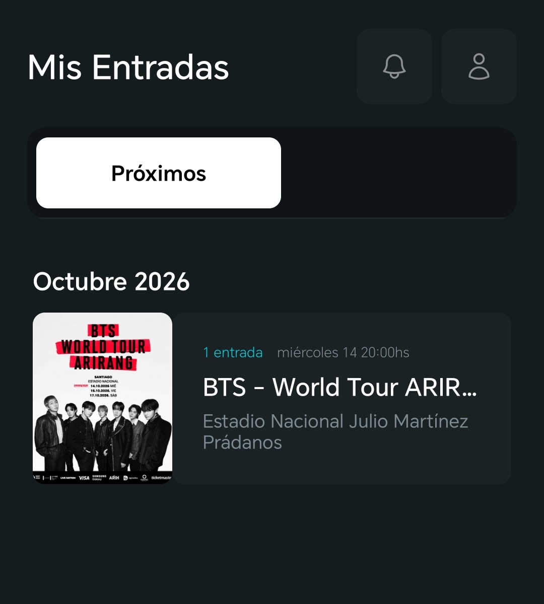 Ale VOY VER A BTS EN CHILE tweet media