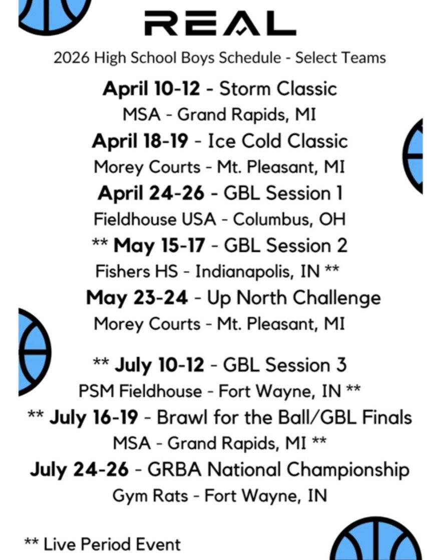 Ian_Roberts3's tweet photo. Schedule for this summer‼️@REALbasketball_ https://t.co/TaiP09cHp7