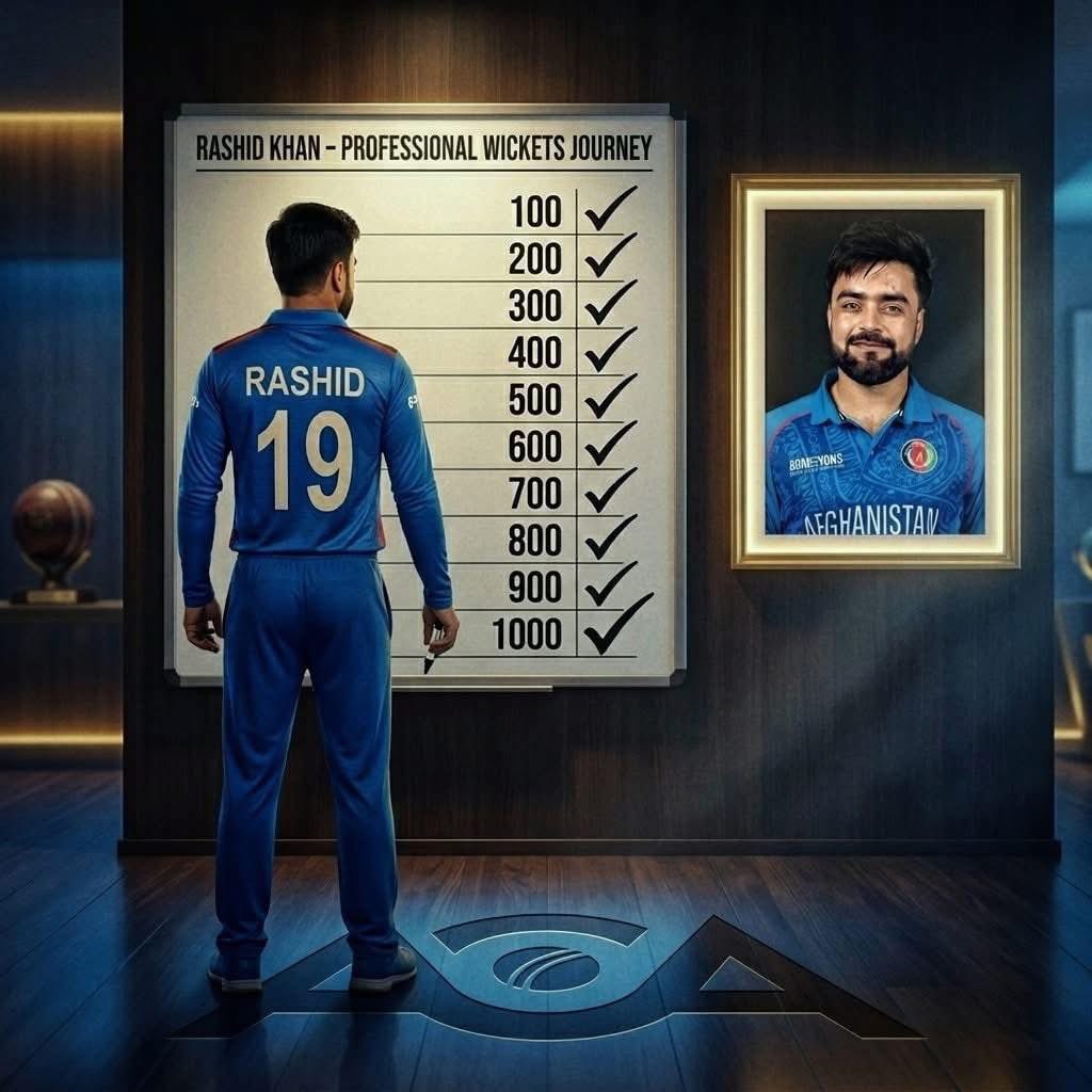 afghcricket's tweet image. A historic milestone for Rashid Khan ,1000 wickets in cricket! 🐐🔥
A true magician with the ball, redefining spin bowling across the world. Proud moment for Afghanistan and cricket fans everywhere. 🇦🇫🏏 #RashidKhan #1000Wickets
@rashidkhan_19 @ACBofficials @NaseebAFGcric