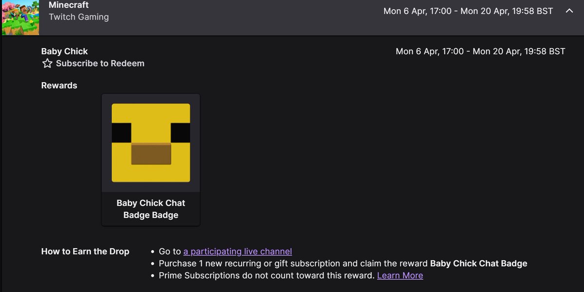 eckoxsoldier's tweet image. 🔴L I V E  Come and get your LIMITED Time Minecraft 
!drops including the cute Chicken Badge! 📷 - twitch.tv/eckoxsoldier

#Twitch #Minecraft