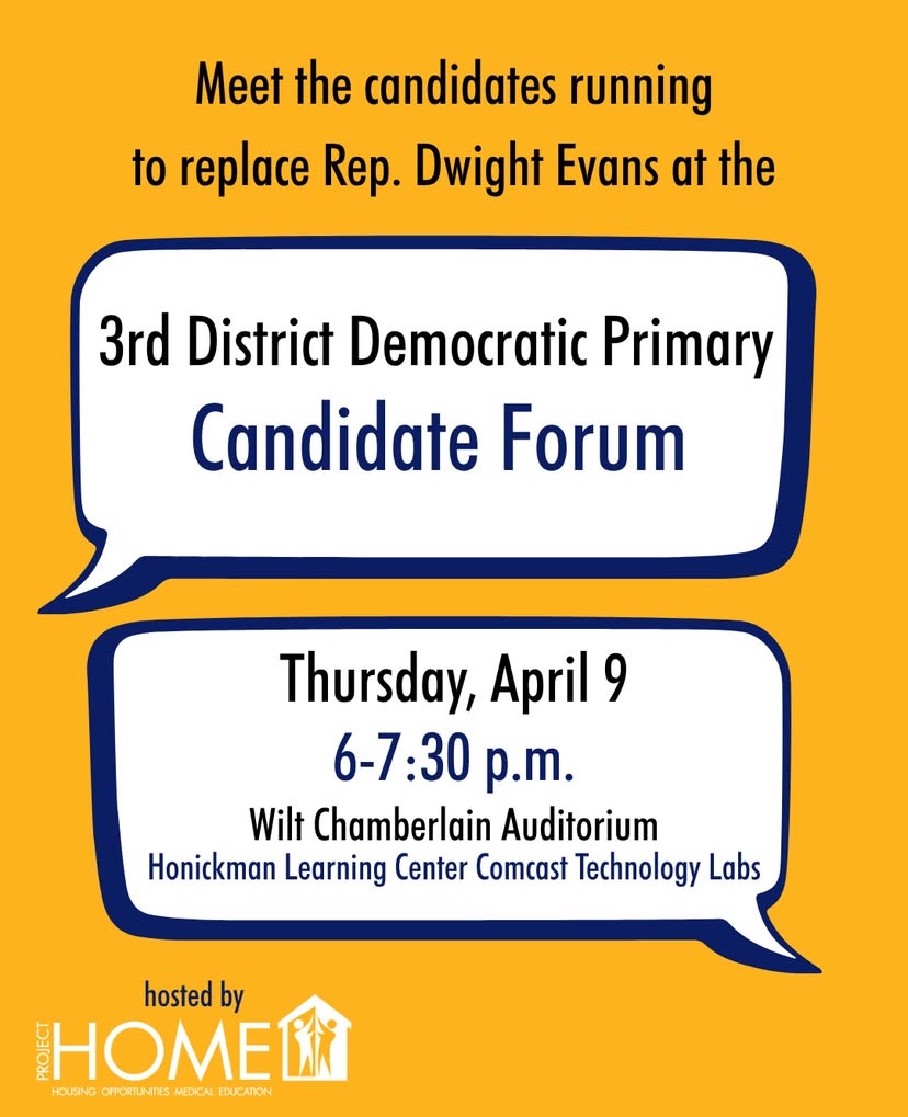 Revive_POC's tweet photo. This Thursday at 6 p.m., meet some of the candidates running to replace Rep. Dwight Evans at Project HOME's 3rd District Democratic Primary Candidate Forum. 

Moderator: P.O.C. Host of REVIVE Radio + Media 

⁠
Link to the livestream: https://t.co/bWeMQG5heb. https://t.co/Nu7kMxtlOY