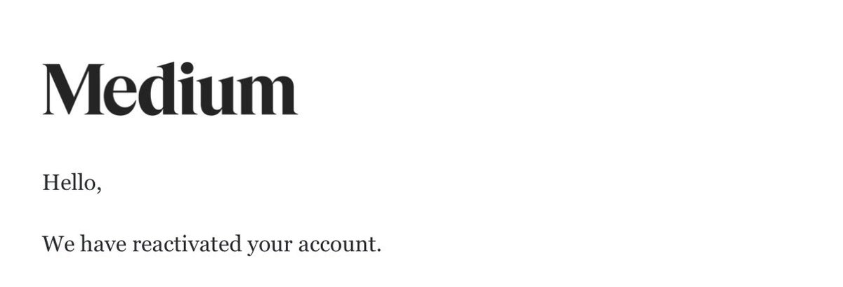 Wheeeew!! We are back! 

Medium account has been reactivated