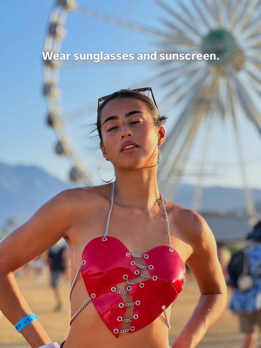 iamkathimodel's tweet image. If it’s your first time at #coachella these tips are for you 🎡⭐️💗 #foryou