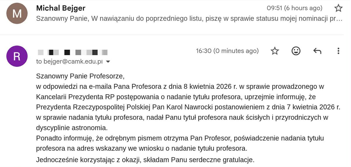 Michał Bejger tweet media