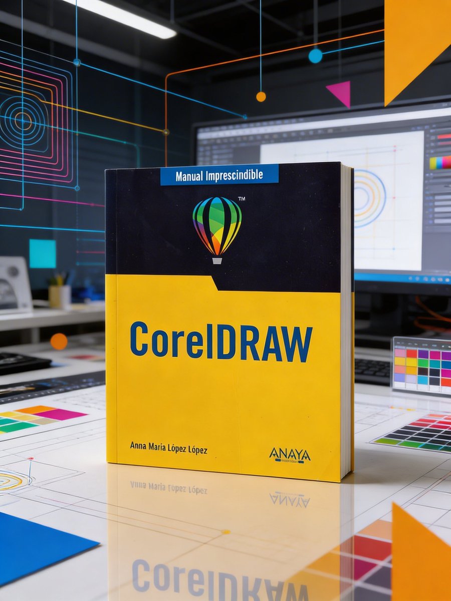 #ManualImprescindible ‘CorelDRAW’, de Anna María López, te ayuda a realizar proyectos de diseño y dibujo técnico. 📐 

Abarca técnicas de ilustración y edición vectorial, manejo del color y tipografía y aplicación de efectos especiales. 💡

👉 bit.ly/3ksOLmT