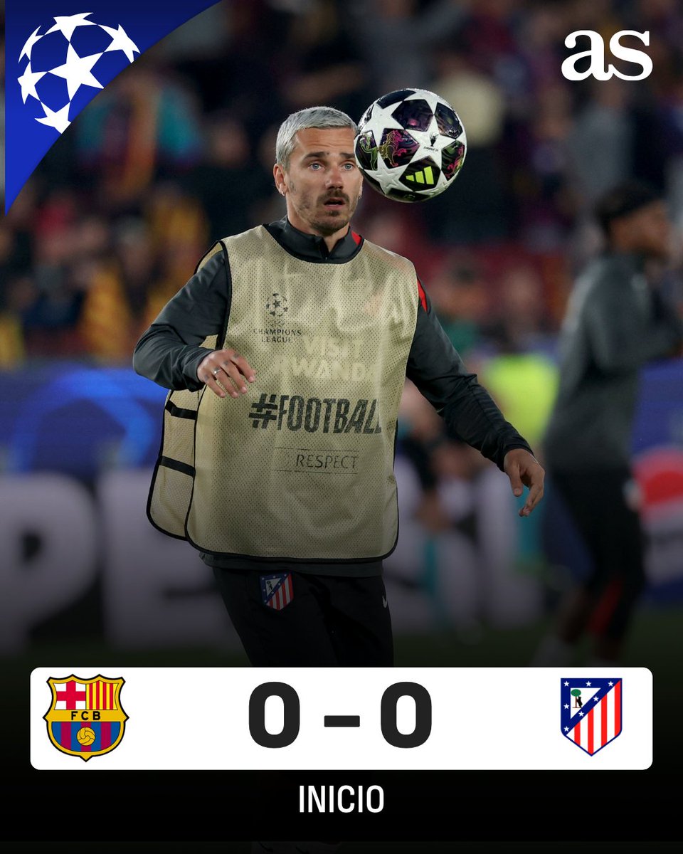 diarioas's tweet image. ⚔️ #BAR 0-0 #ESP (1')

🌟  ¡AAAARRANCAA LA NOCHE DE CHAMPIONS!
#ChampionsLeague #UCL

📡 dozz.es/pd0w86