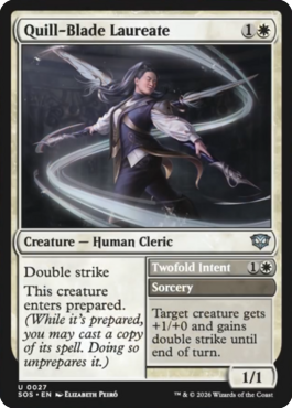 MTGGoldfish's tweet image. Some repartee, and creatures that come with spells ready to trigger it. More previews at mtgpreviews.com/SOS

Source: instagram.com/taaliavess/ree…
🎨: @ElizabethPeiro