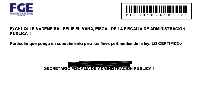 #TraficoTortugas #Galapagos #Corrupcion #Fiscalia

Aunque por este tipo de temas las mafias de Galápagos me han perseguido, y han impulsado con afán un supuesto delito de tráfico de influencias en mi contra, no me callaré ni tampoco me inmoviliza el miedo.

La Fiscal de San