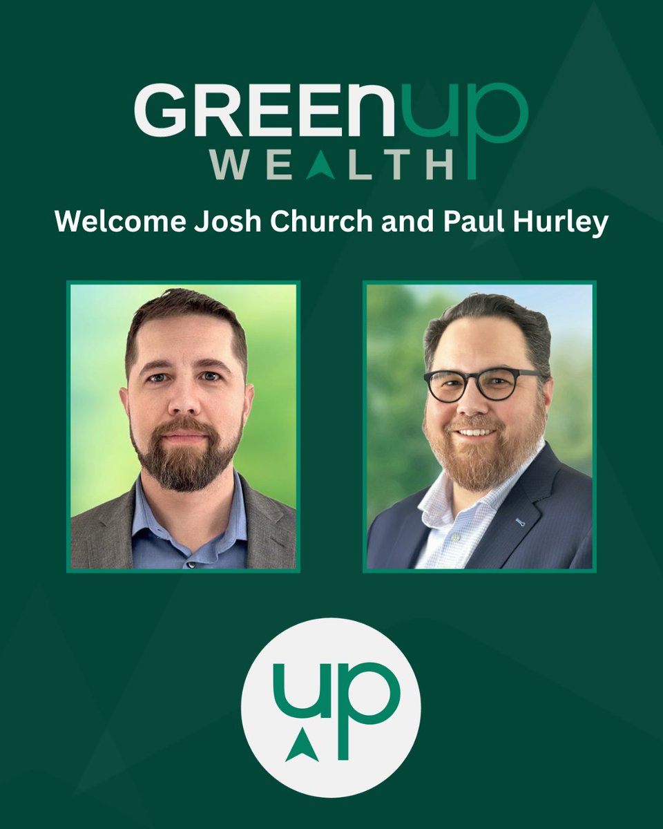 GreenUp Wealth Management is growing again! We’re thrilled to welcome Josh Church and Paul Hurley to the GreenUp family. Josh is based in Fairbanks, Alaska, and Paul is based near Anchorage, Alaska – both will be serving clients in Alaska and nationwide.
#iamgreenup