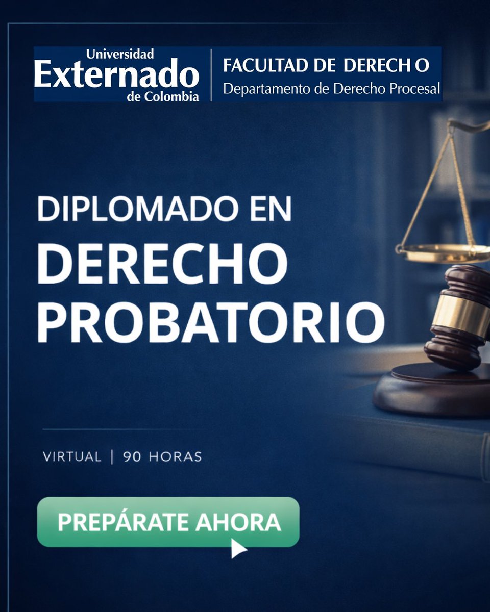 Departamento Derecho Procesal. U. Externado. tweet media