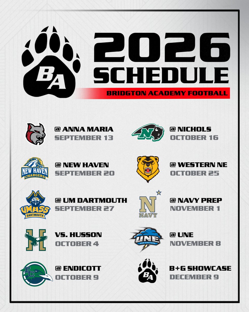 Bridgton Academy Football tweet media