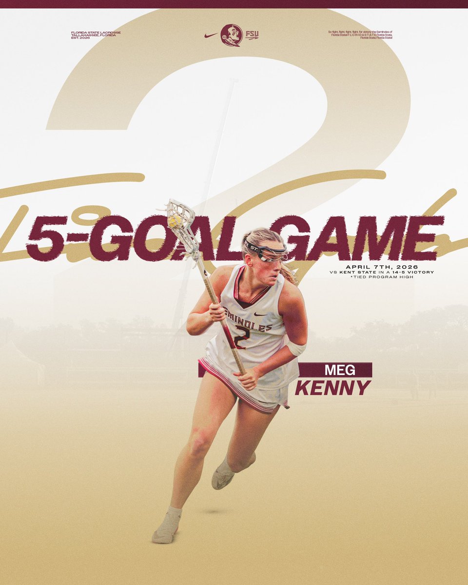 FSU_WLAX's tweet image. Kenny x5 🔥
