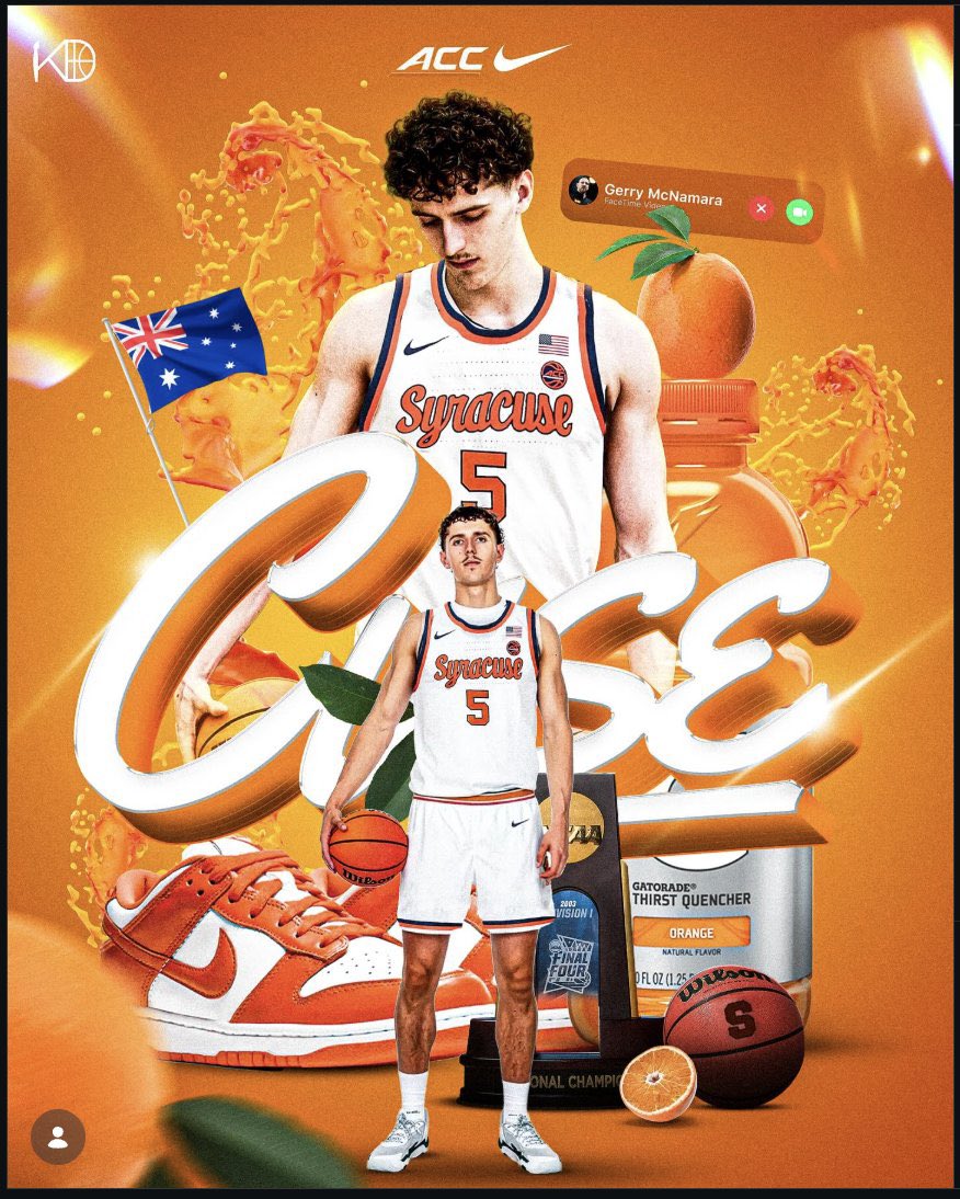 TheJuiceOnline's tweet image. #Syracuse lands a commitment from Siena transfer big man Tasman Goodrick (@TasmanGoodrick). 

Our tracker has the latest: sujuiceonline.com/forums/topic/2…