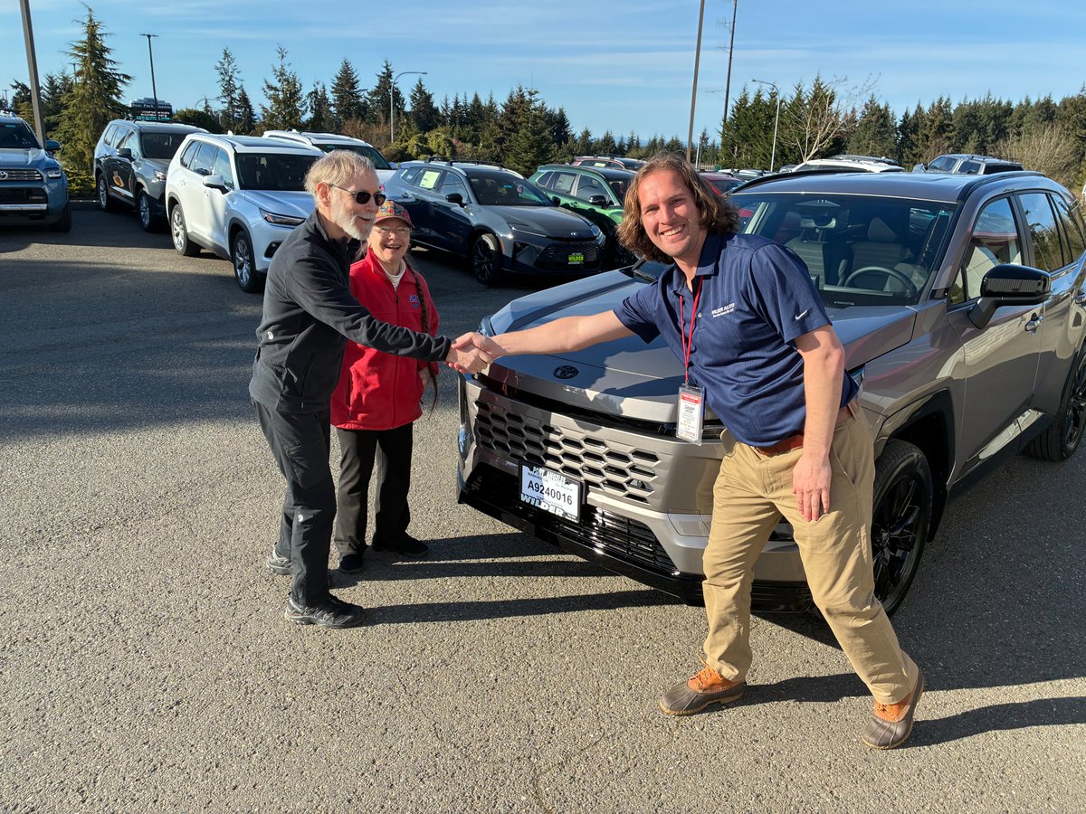 WilderAuto's tweet photo. Congratulations to Jim and Vicki on your new 2026 Toyota RAV4 Plug-in! They are happy customers of Jason M. https://t.co/gclV5qUnsr