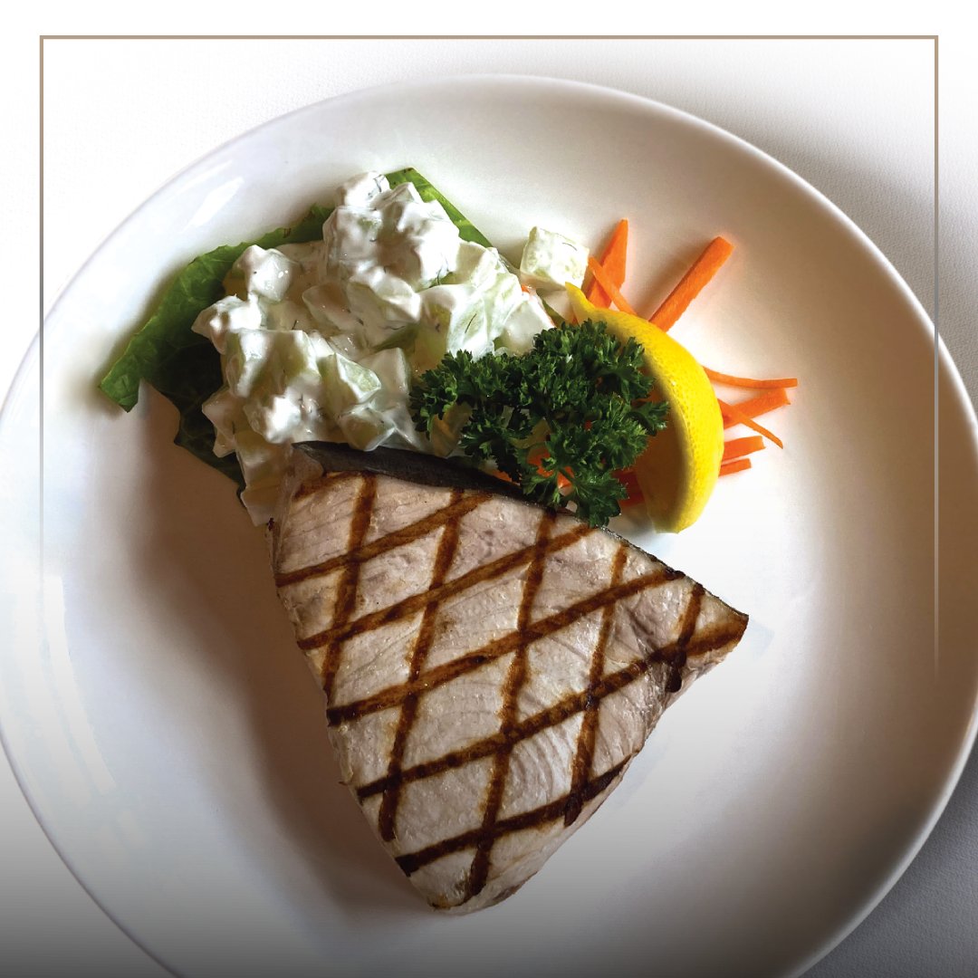 CafeEscadrille's tweet image. Craving something special? 

Dine in for dinner with us and try our grilled swordfish steak served with fresh cucumber relish, blackened on request.

#swordfish #gourmet #seafood