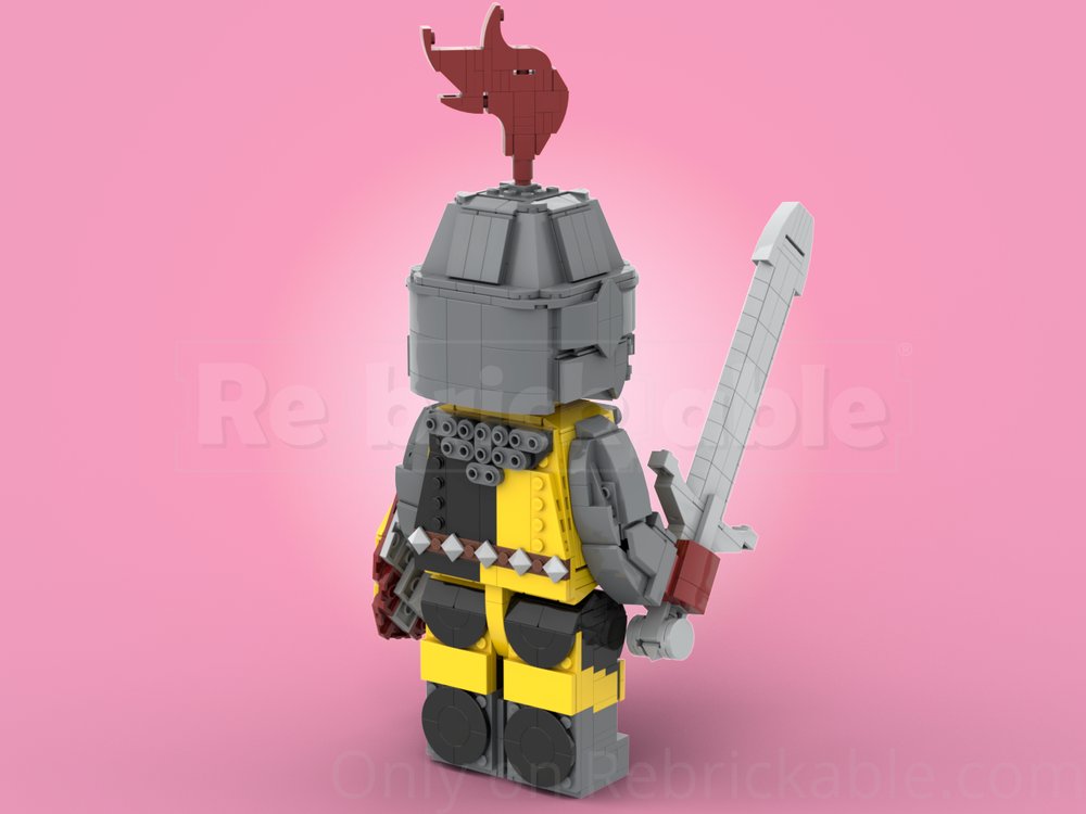 Rebrickable's tweet image. Tournament Knight (Up scaled minifigure) by @Abracada_Brick reb.li/m/258129?spot=… #lego #rebrickable #legomoc