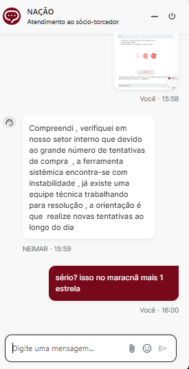 NAÇÃO MARACANÃ 1 ⭐️ teve aumentou, agora tem taxa e nada muda.  <a href="/NacaoCRF/">Nação Sócio-Torcedor</a>  pior sócio do  brasil.