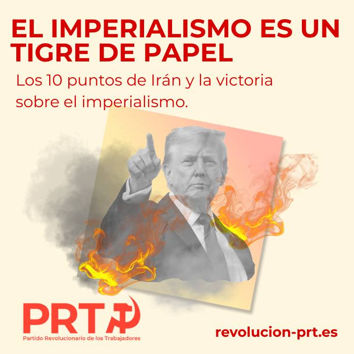 revolucion_prt's tweet photo. COMUNICADO 🔴 El IMPERIALISMO ES UN TIGRE DE PAPEL: sobre los 10 puntos de Irán y su victoria.

Nos encontramos ante un nuevo punto de inflexión en la guerra. Anoche, el mundo contenía la respiración ante el ultimátum de la Casa Blanca...⬇️ https://t.co/opNqfdE4bF