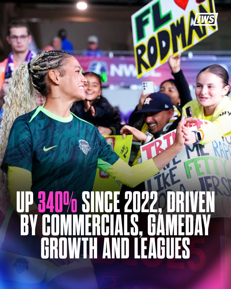 Deloitte projects 2026 will be the highest revenue year in women's sports 🤯

(via <a href="/SBJ/">Sports Business Journal</a>)