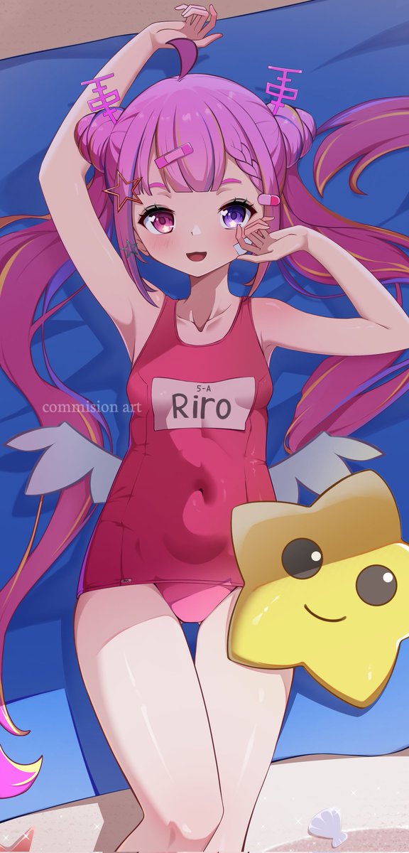 Goldenstaff22's tweet image. commission art!
it was so much fun to work on a commission from @sister_ram ✌️he asked me to draw Riro in several versions....😎but I can't show all the versions so I'm only showing the version I like the most.....Riro swimsuit version🔥🔥🔥
#idrewriro 
#fanartㅤㅤㅤㅤ